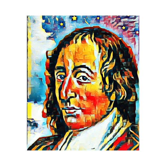 Blaise Pascal Abstract Portrait | Blaise Pascal Artwork 5 by JustLit