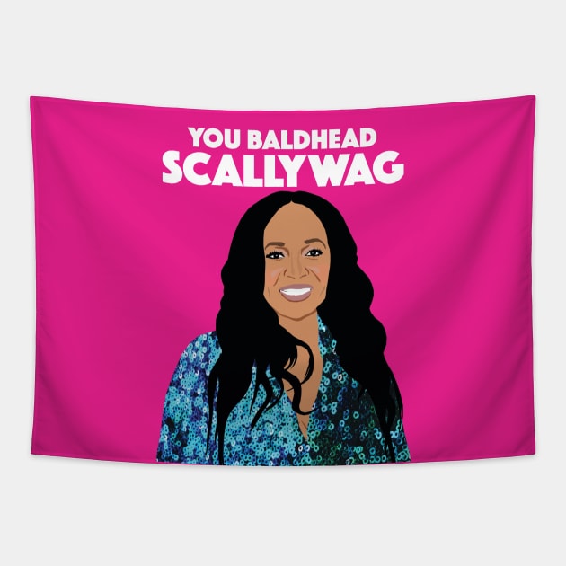 Marlo Hampton | Baldhead Scallywag | Real Housewives of Atlanta (RHOA) Tapestry by theboyheroine