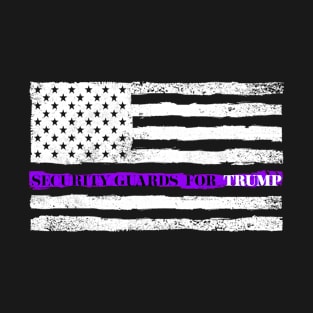 Thin Purple Line Security Guards For TRUMP T-Shirt