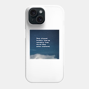 Slipped briskly into an intimacy - Fitzgerald in the night sky Phone Case