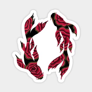 Floral Koi Fish Magnet