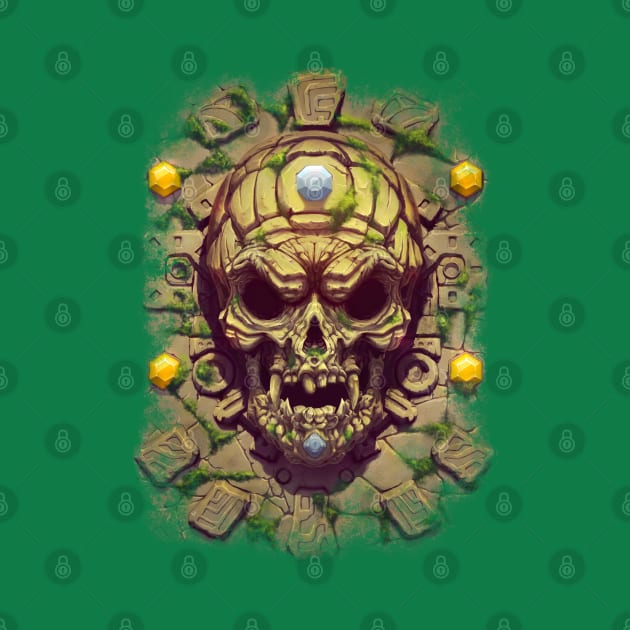 Aztec skull by Chack Loon