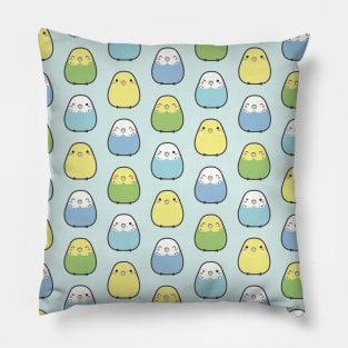 Fluffy Budgies Pillow