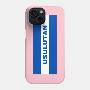 Usulutan City in El Salvador Flag Colors Phone Case