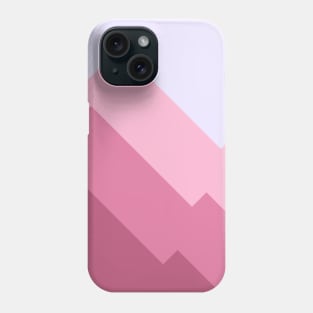 Abstract Pink Geometric Mountains Phone Case