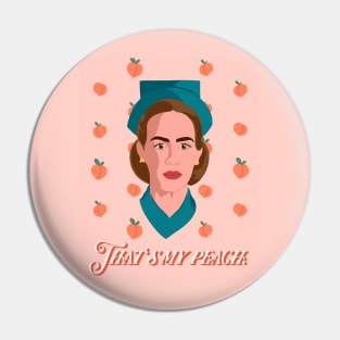 Nurse Ratched Peach Pin