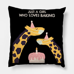 JUST A GIRL WHO LOVES BAKING Pillow