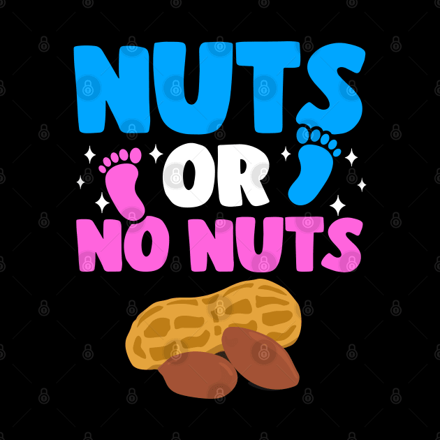 Funny Gender Reveal Nuts Or No Nuts Baby Party Gift by Kuehni