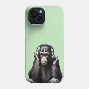 Rhythmic Reflections: DJ Monkey Thinker Phone Case