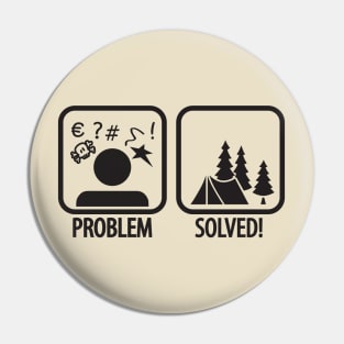 Problem Solved (black) Pin