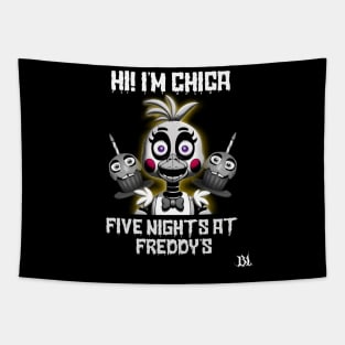 five nights at freddys shirt (chica the chicken) Tapestry