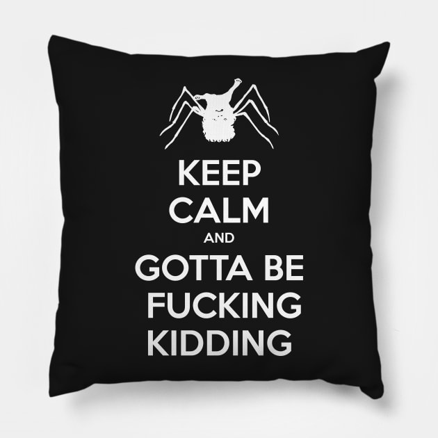 Keep Calm and Gotta be Fucking Kidding Pillow by CCDesign