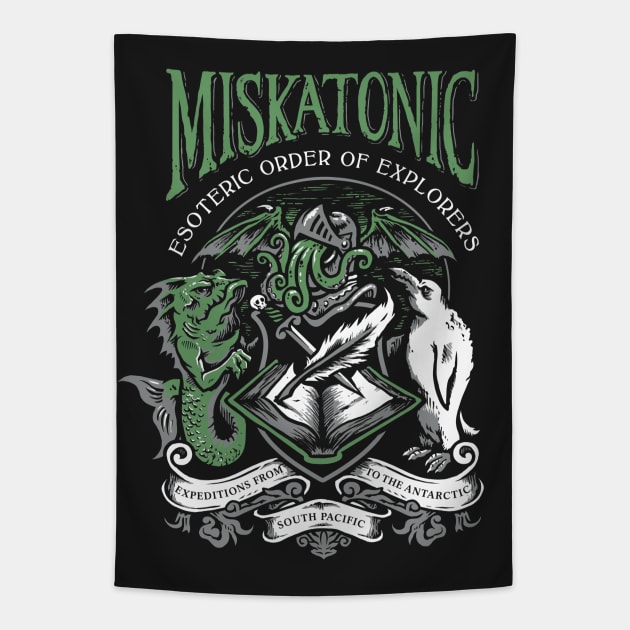 Miskatonic esoteric Order of Explorers Tapestry by heartattackjack