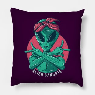 Alien Gangsta Pillow