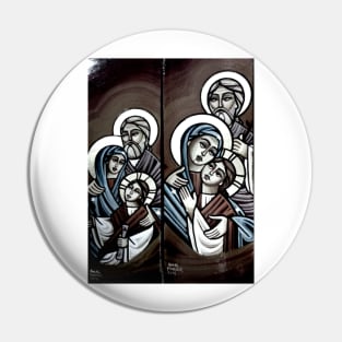 The Holy Family of Jesus - Alexandrian Iconographic Stories - By Amal Fomail Guirguis Pin