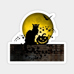 Chat Noir Halloween Magnet