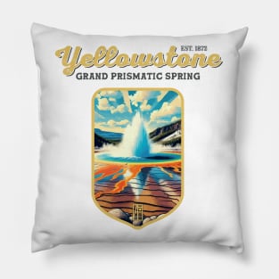 USA - NATIONAL PARK - YELLOWSTONE Grand Prismatic Spring - 8 Pillow