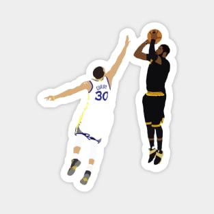 Kyrie Irving Shot Over Stephen Curry Magnet