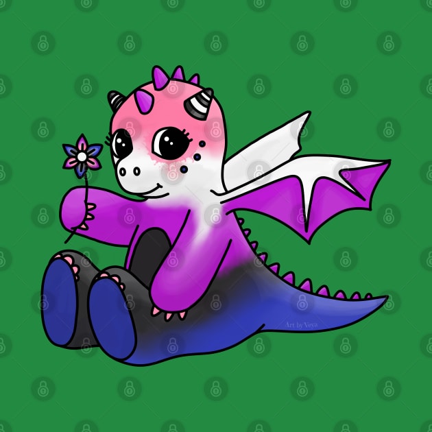 Little, Genderfluid Dragon by Art by Veya