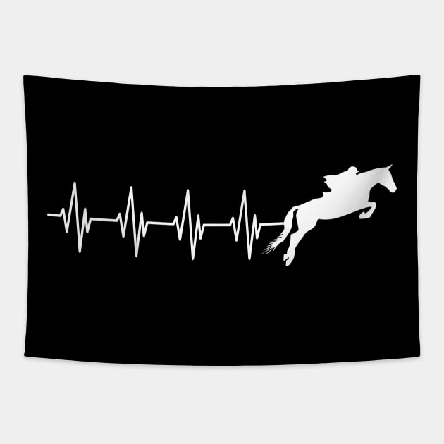 Equestrian Heartbeat Tapestry by KC Happy Shop