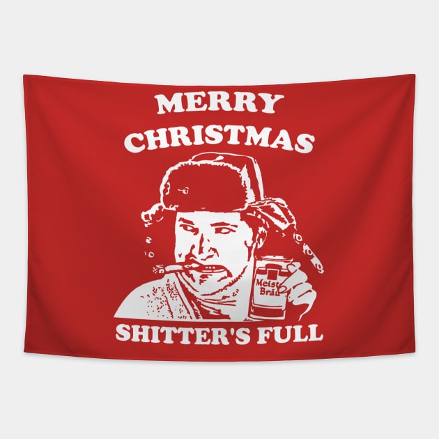 Merry Christmas Shitter's Full Tapestry by MakgaArt