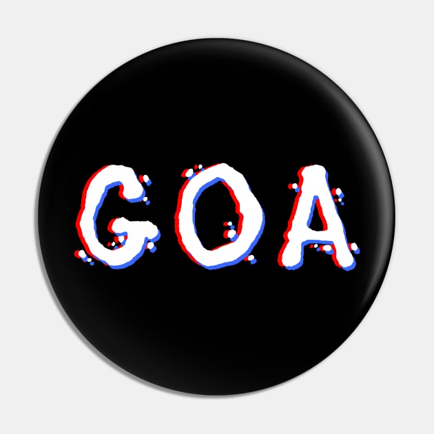 GOA Illusion Pin by T-Shirt Dealer