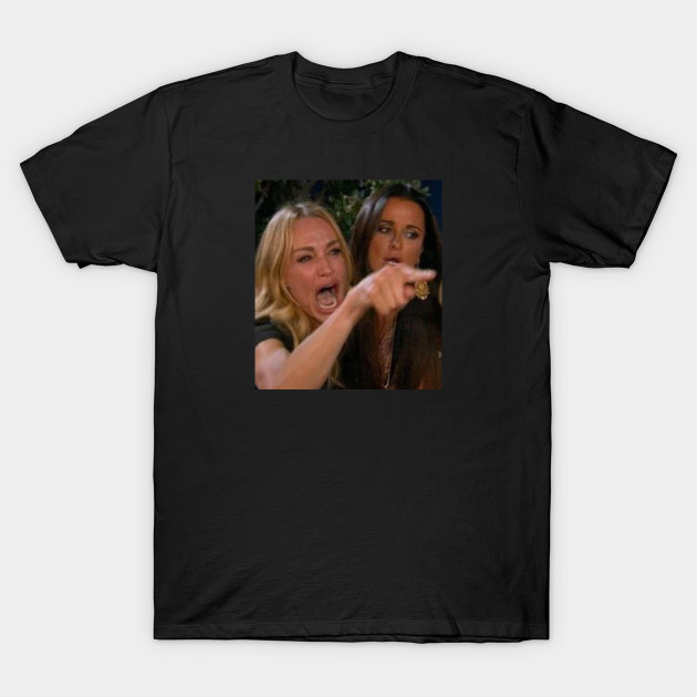 Screaming Lady Meme Woman Yelling At Cat Meme T Shirt