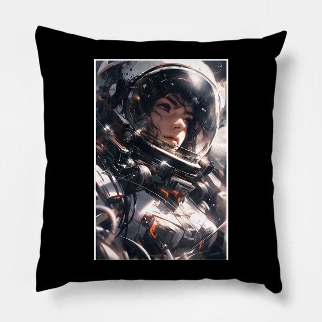 Female astronaut is in trouble Pillow by UKnowWhoSaid