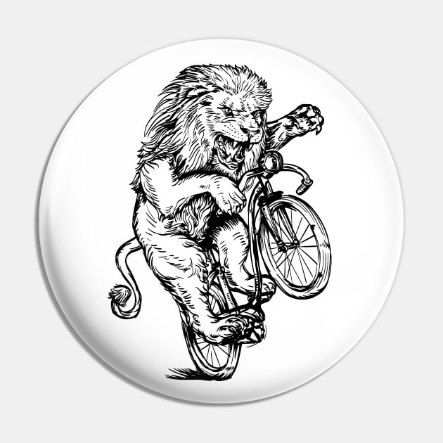 SEEMBO Lion Cycling Bicycle Cyclist Bicycling Biking Biker Pin by SEEMBO