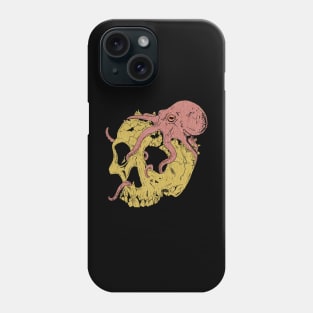 Octopus on skull Phone Case