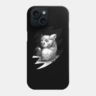 Cat ink drawing - gothic art and designs Phone Case