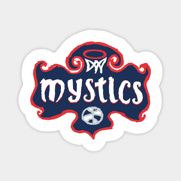 Washington Mystiiiics Magnet by Very Simple Graph