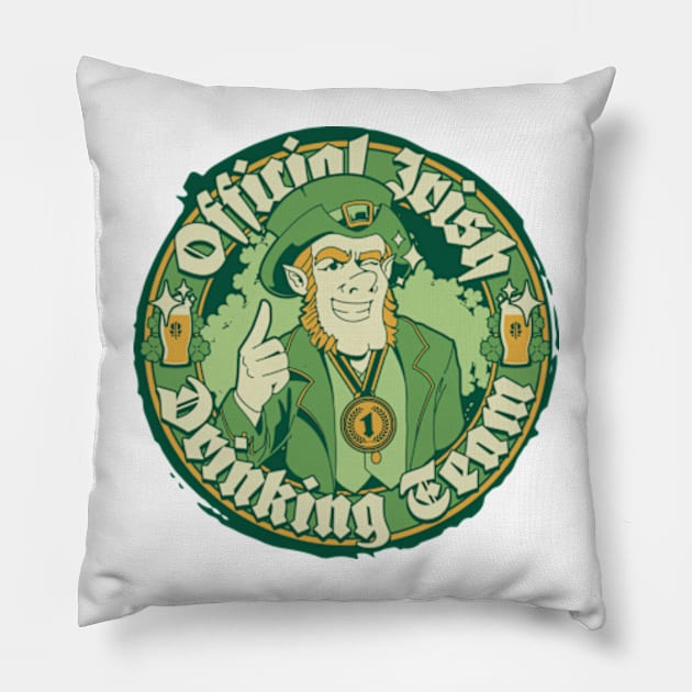 Official Irish Drinking Team Pillow by Three Meat Curry