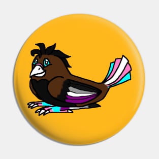 Asexual Pride Bird Pin