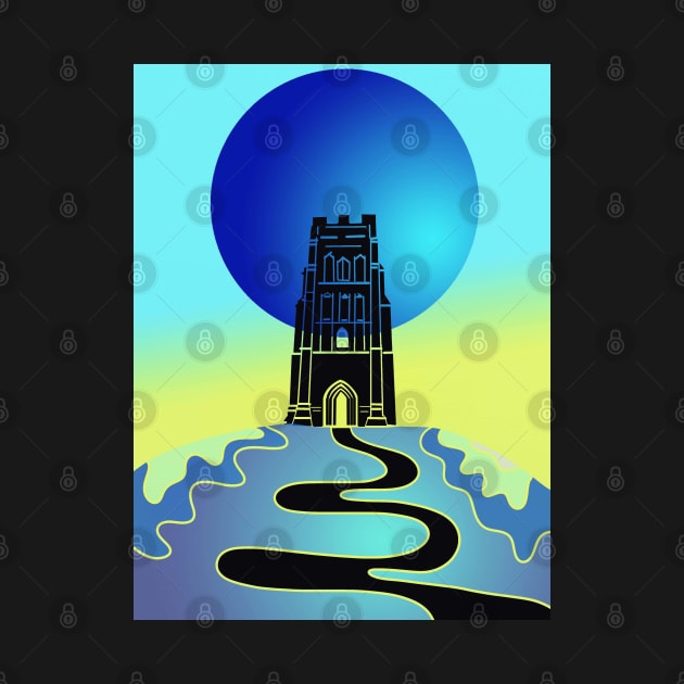 Glastonbury Tor Blu by GalartCreations