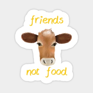 Friends not food cow Magnet