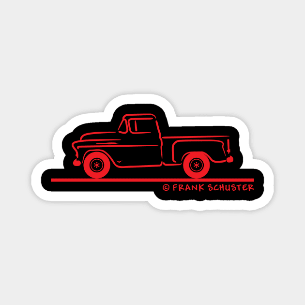 55 56 57 Chevrolet Pickup Truck Magnet by PauHanaDesign