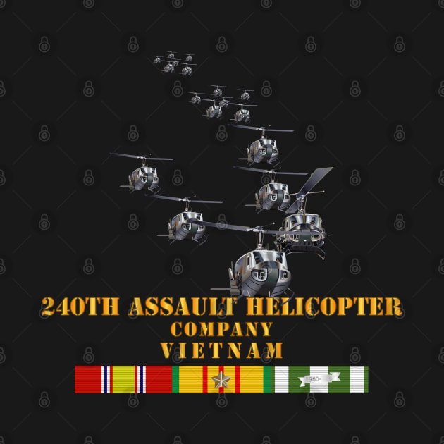 240th Assault Helicopter Company with Vietnam Service Ribbons by twix123844