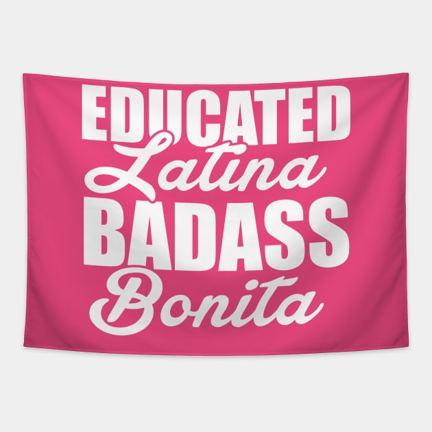 Educated latina badass bonita Tapestry by LatinaMerch