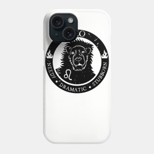 Savage Leo Zodiac Antisocial Astrology Phone Case