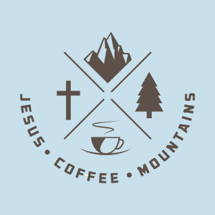 Jesus-Coffee-Mountains T-shirt T-Shirt