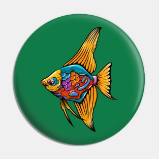 angel fish colorful Pin