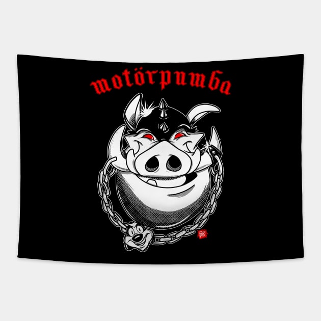 Motorpumba Tapestry by Vallegrito