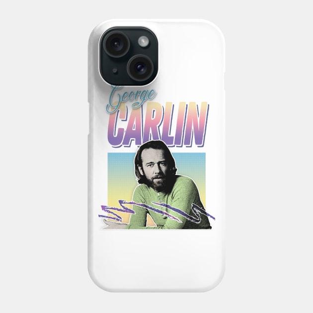 George Carlin - Retro Aesthetic Design Phone Case by DankFutura