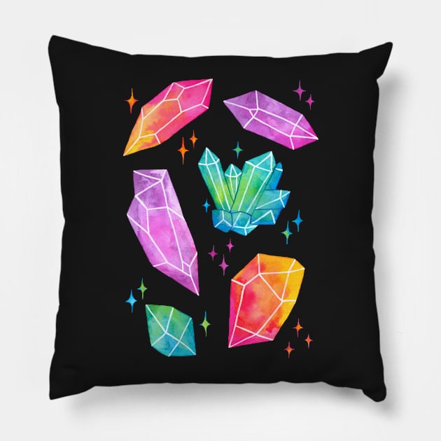 Watercolor Crystals | Nikury Pillow by Nikury