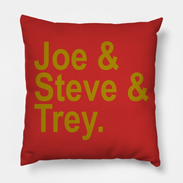 Retro 49ers legendary quarterbacks with Trey Lance Pillow by Retro Sports