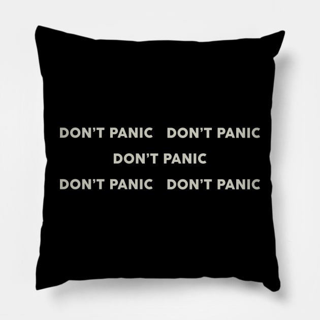 Don' Panic Five Pillow by anwara