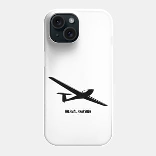 Thermal Rhapsody Glider Pilot Sailplane Biplane aerial floating soaring Phone Case