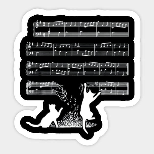Musician Shirt Cats And Sheet Music T Shirt Us Png Musician