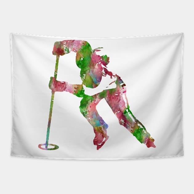 Ringette player Tapestry by RosaliArt